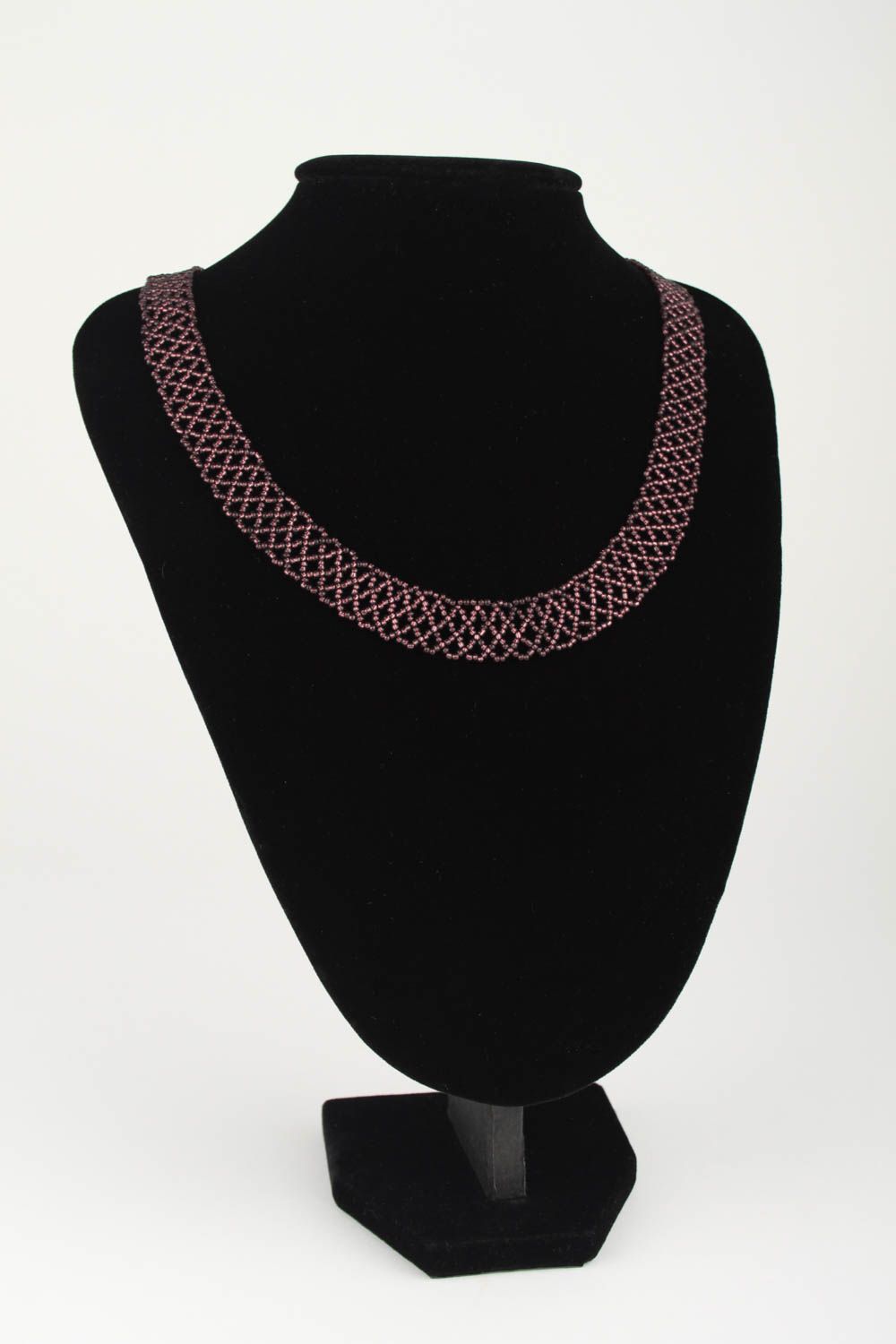 Collar original de abalorios ancho bisutería artesanal regalo para mujer foto 4
