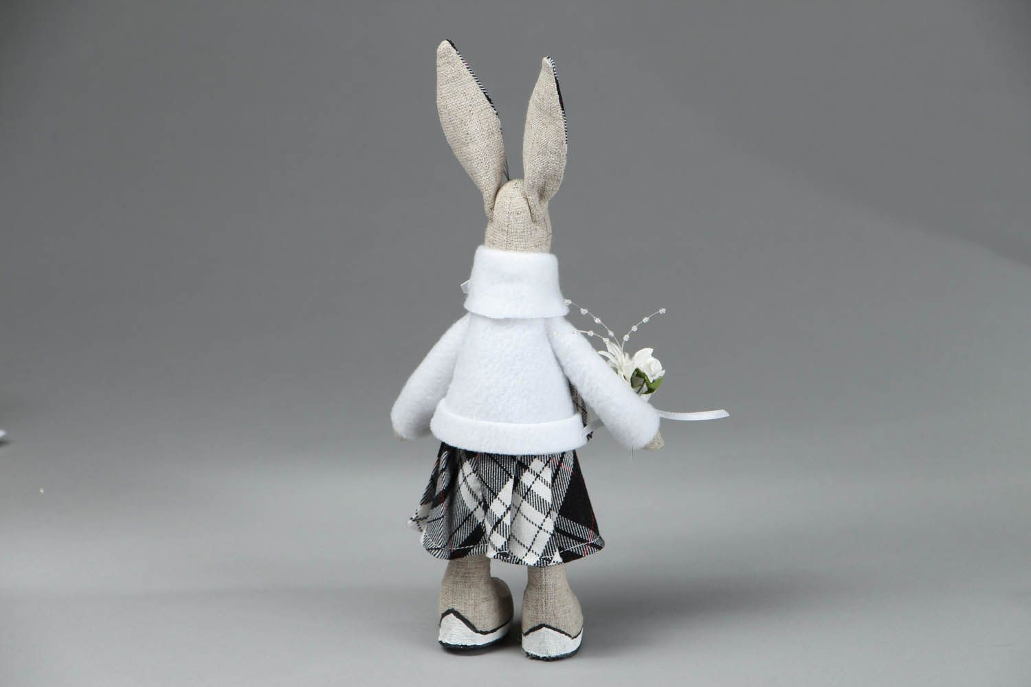 Black and white soft toy Scot Hare photo 3