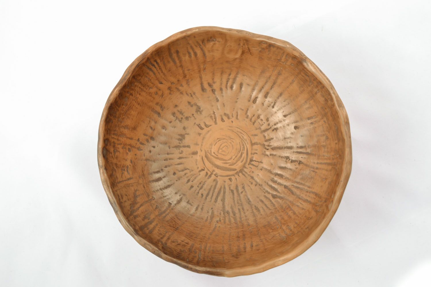 Large clay bowl photo 1