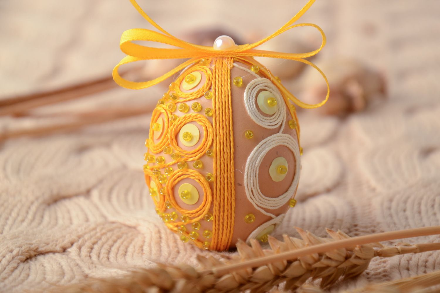 Пасхальное яйцо декоративное подвеска для дома фото 1