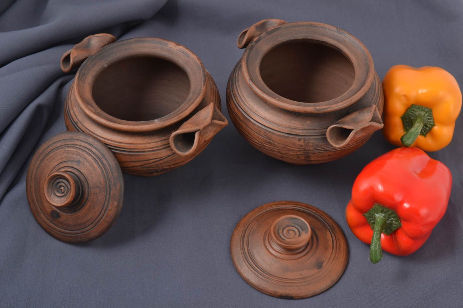 Designer handmade pots unusual cute home decor 2 stylish accessories present photo 1