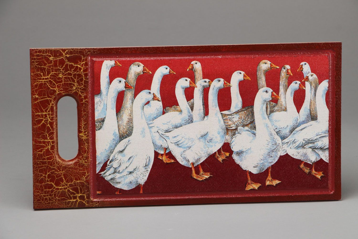 Decorative cutting board Geese photo 1