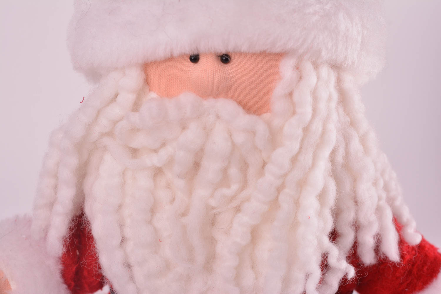 Игрушка Дед Мороз хэнд мэйд детская игрушка новогодняя мягкая игрушка из шерсти фото 4