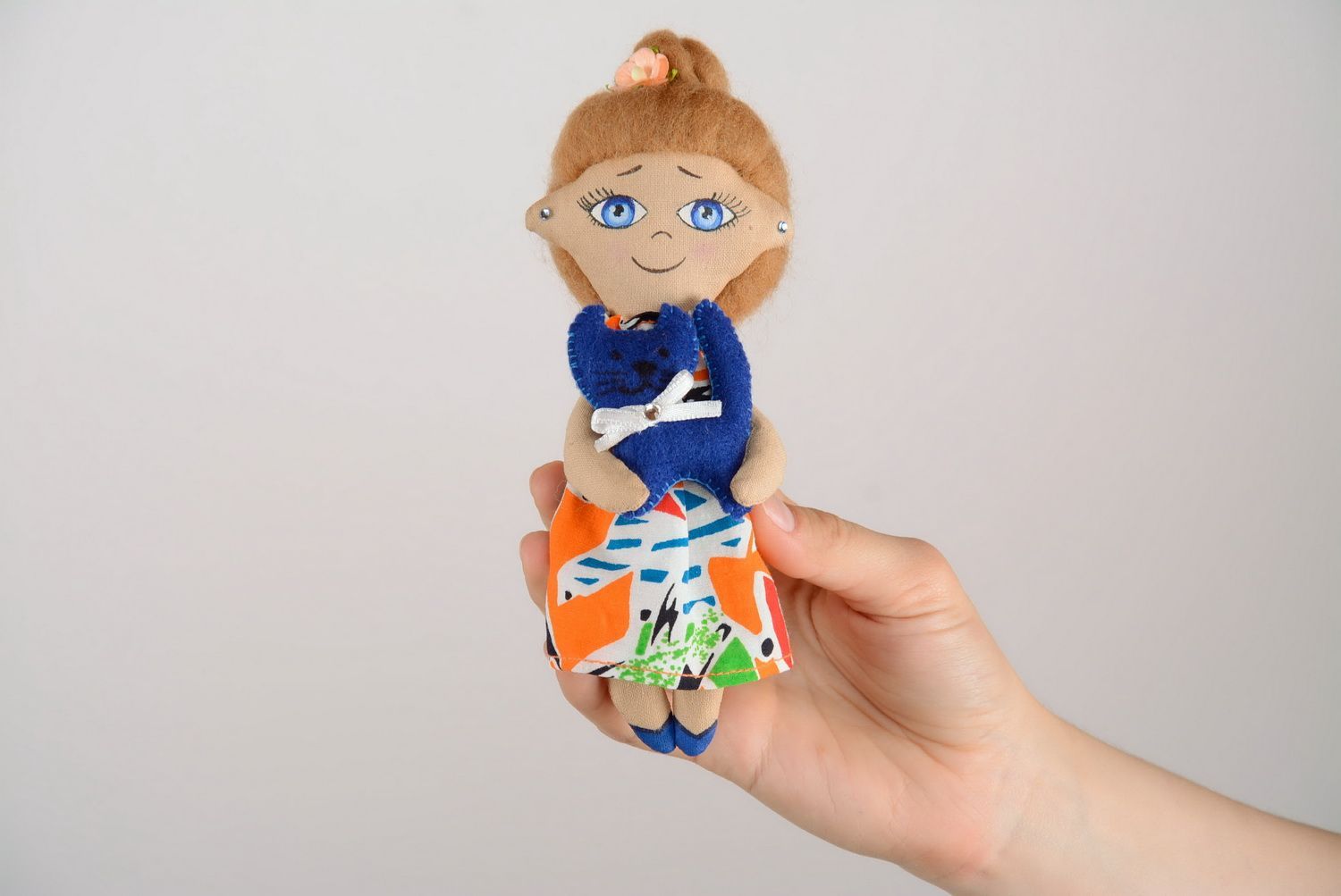 Interior pendant Doll with a Cat photo 1