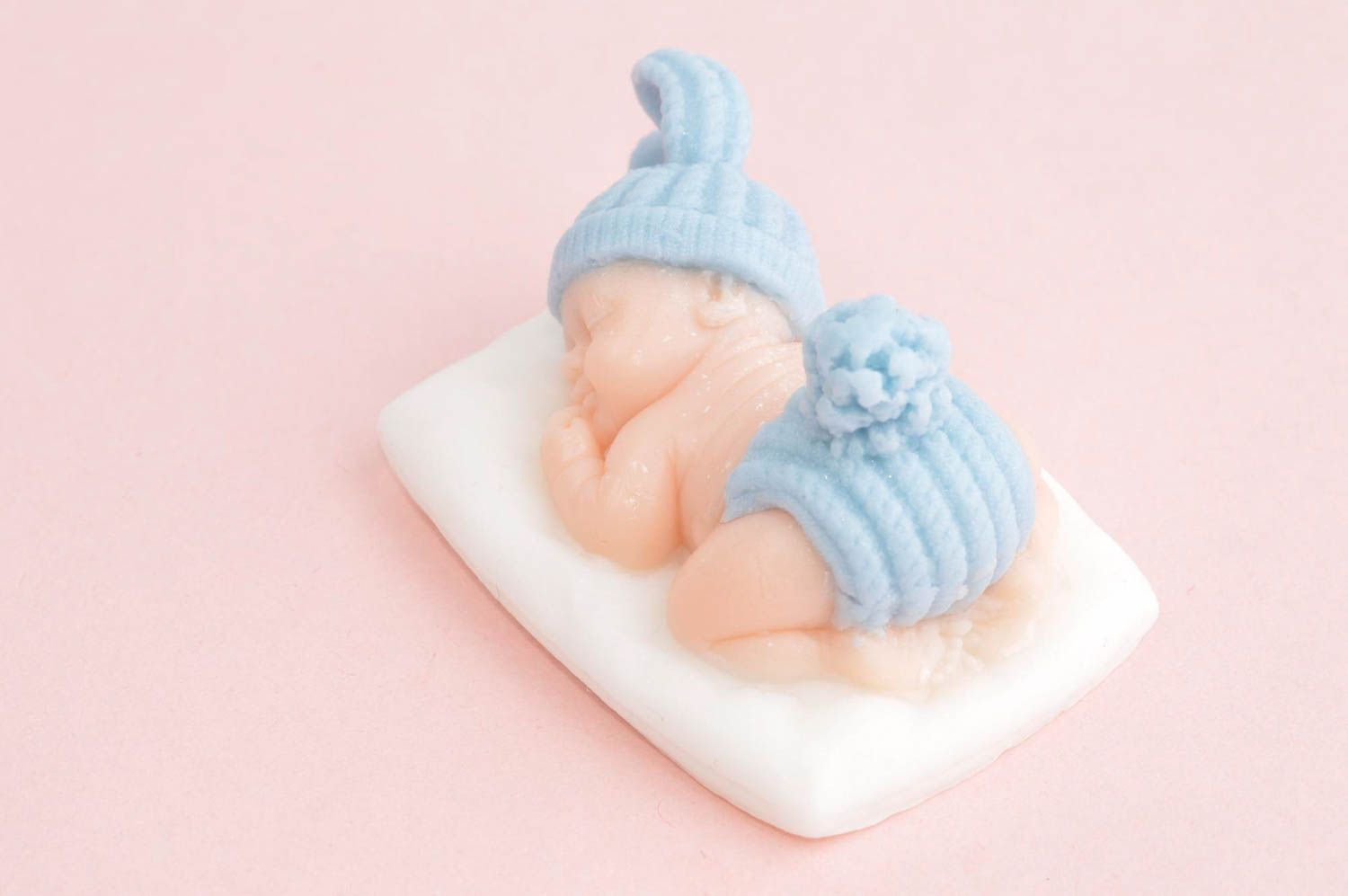 Jabón decorativo artesanal bebé durmiendo artículo para baño regalo original foto 3