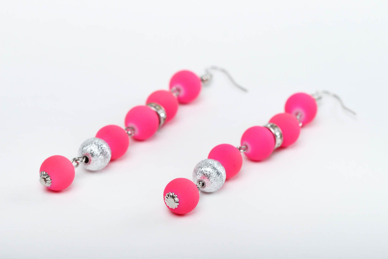 Handmade earrings designer earrings beads accessory unusual accessories photo 3