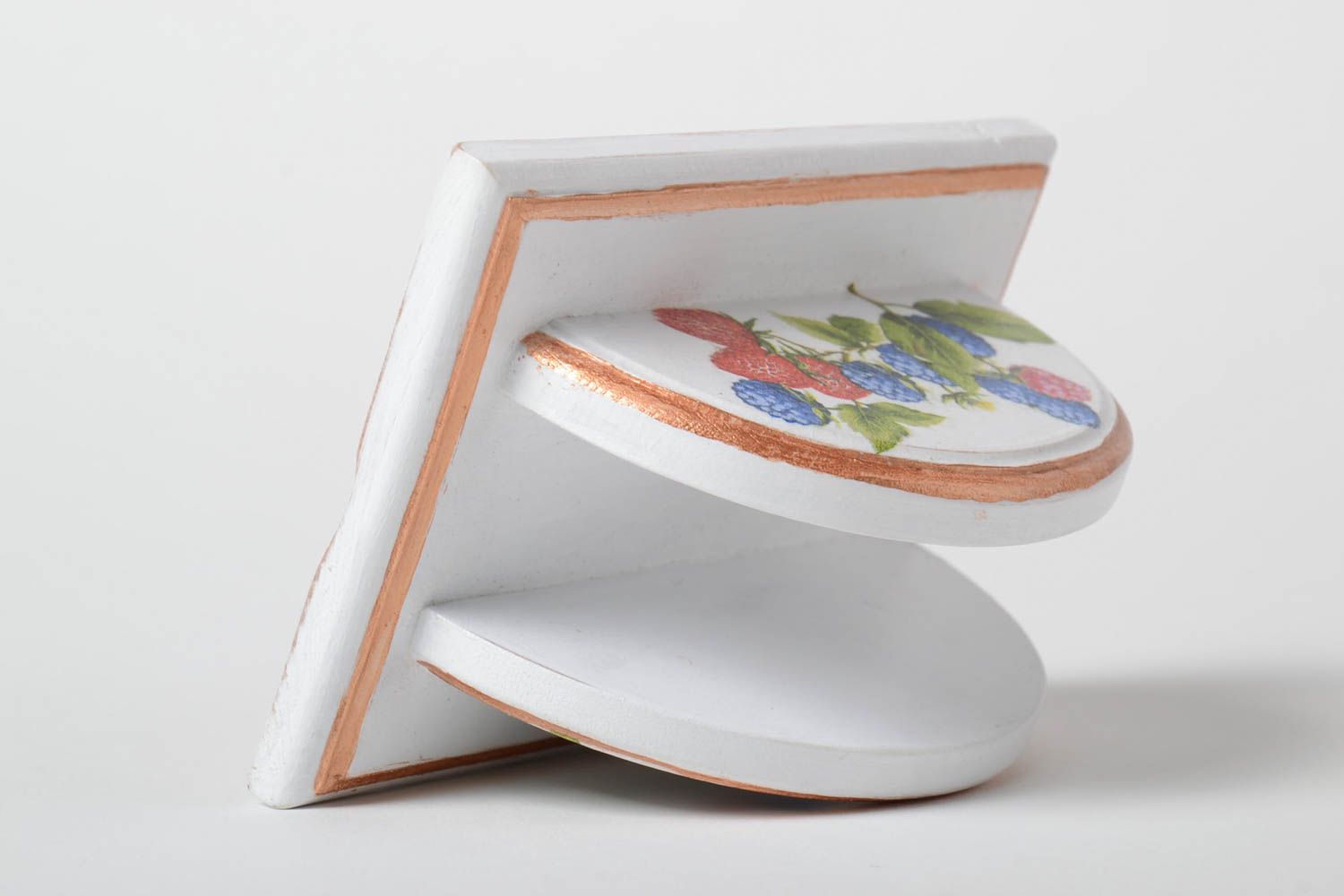Distributeur de serviettes en papier fait main Art de la table serviettage clair photo 5