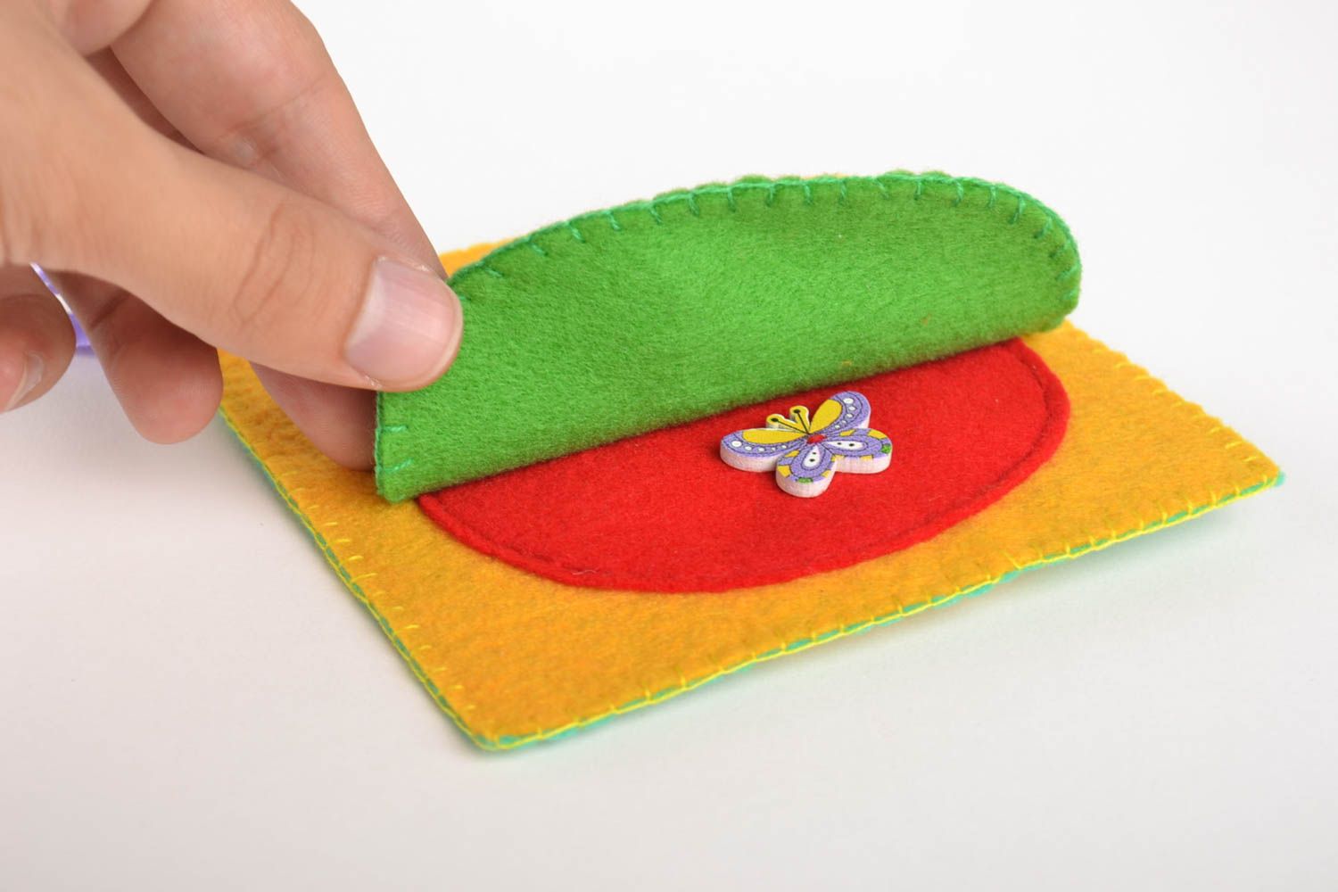 Игрушка мини книжка детская игрушка ручной работы развивающая игрушка уточка фото 5