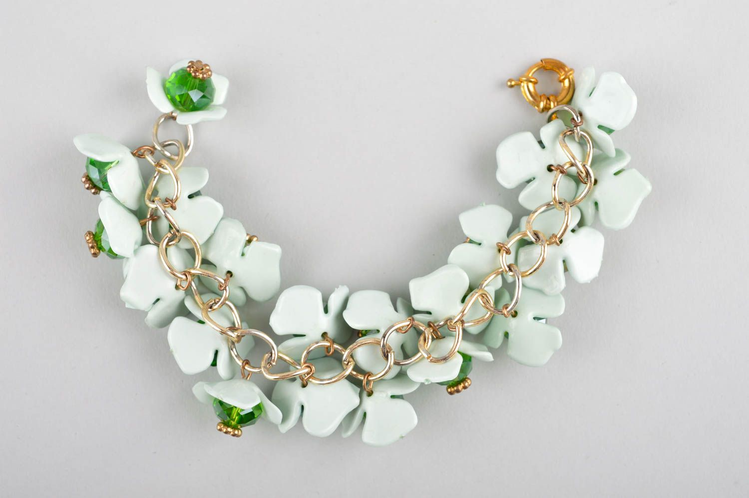 Handmade jewelry plastic bracelet crystal earrings designer accessories for her photo 3
