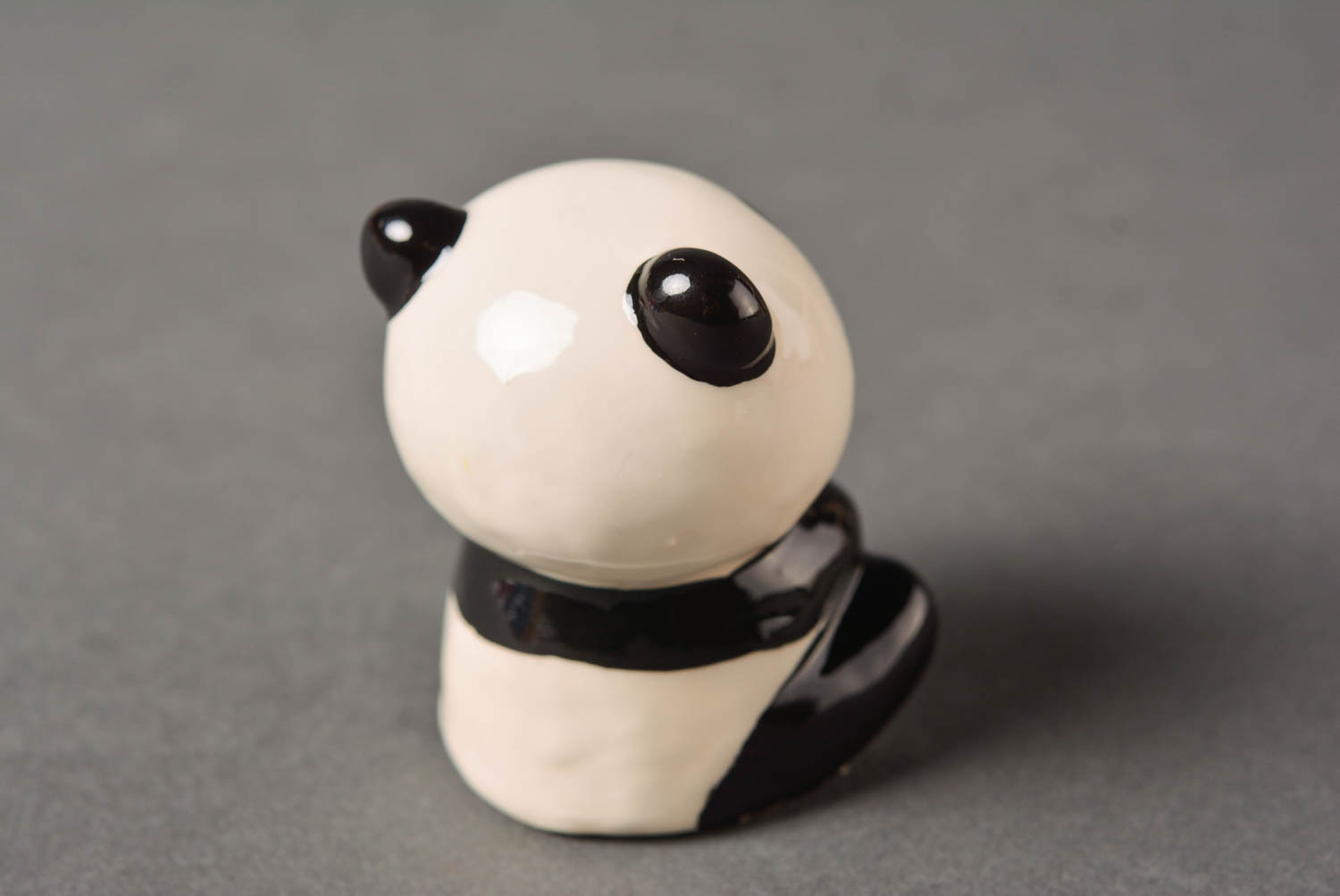 Figurine panda fait main Statuette platre Déco maison Idée cadeau insolite photo 5