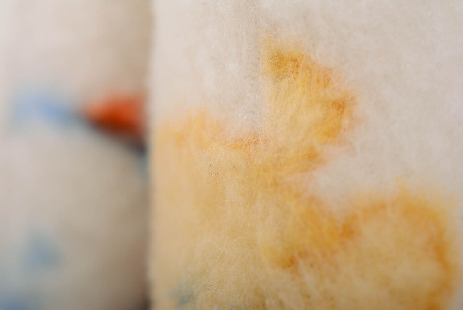 Jouet mou en tissu polaire multicolore de taille moyenne fait main original Chat photo 4