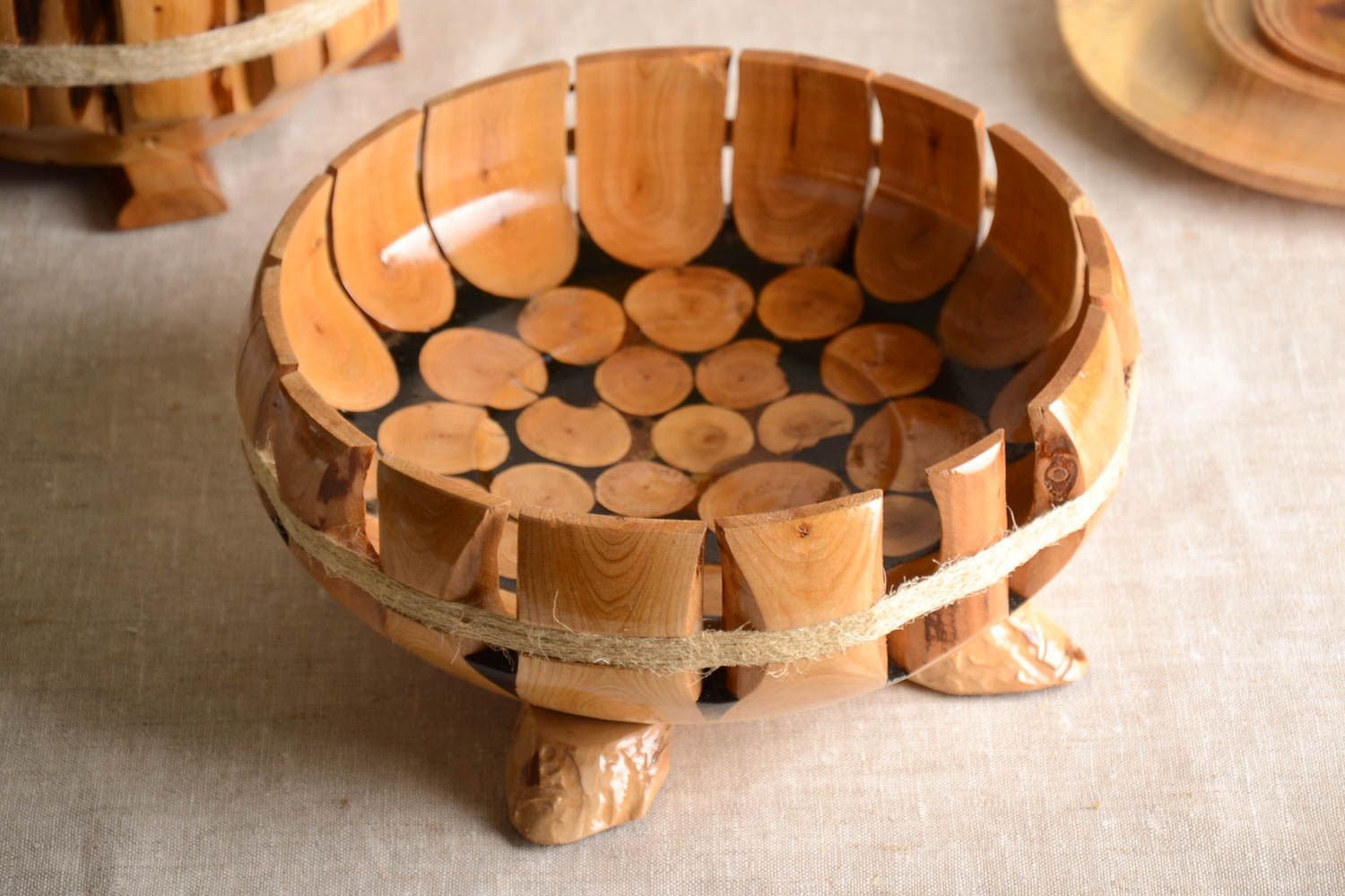 BUY Beautiful Handmade Wooden Fruit Bowl Wooden Bowl Design The Kitchen 