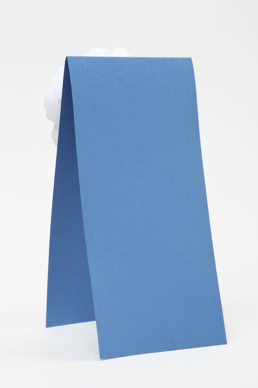 Открытка ручной работы поздравительная открытка синяя с белым красивая открытка фото 3
