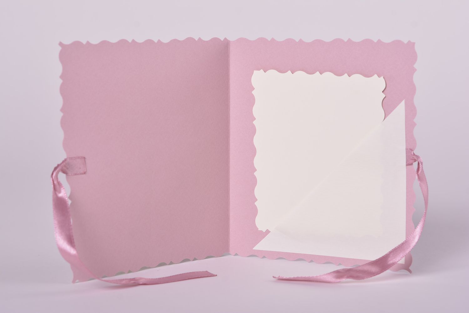 Handmade rosa schöne Grußkarte ausgefallenes Geschenk Scrapbooking Karte zart foto 5