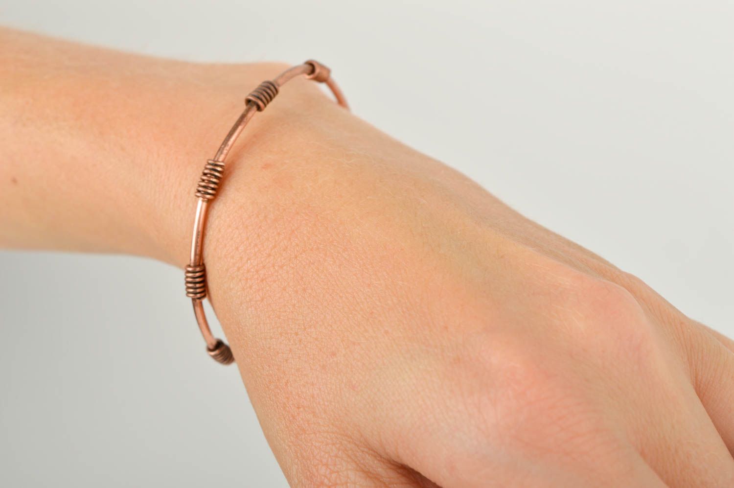 Designer Schmuck Kupfer Armband handgemachter Schmuck Armband für Frauen schön foto 1
