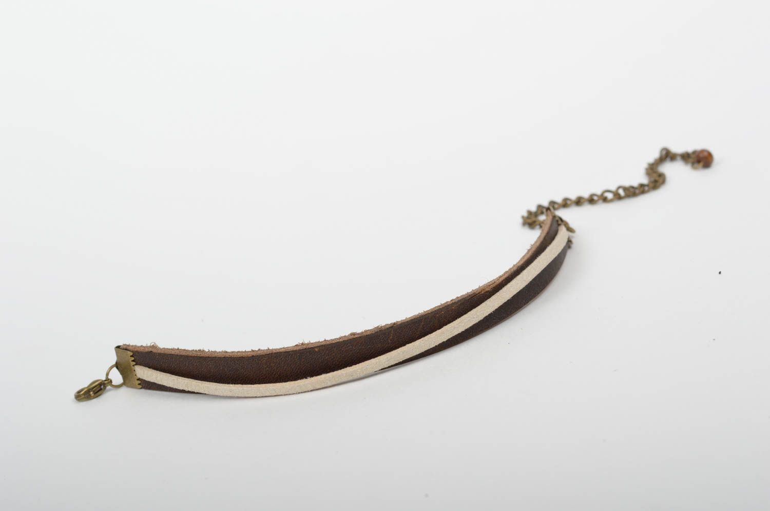 Handmade Armband hochwertiger Schmuck originelles Geschenk aus Leder unisex foto 3