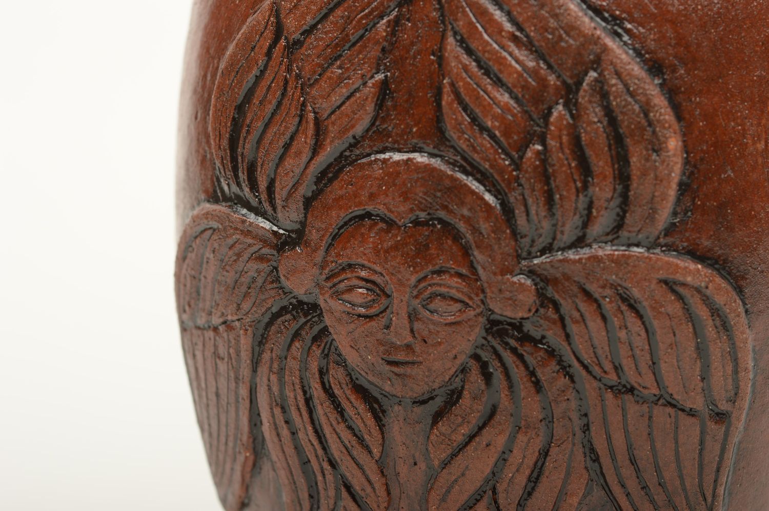 Beautiful handmade ceramic glass clay goblet beautiful pottery table setting photo 6