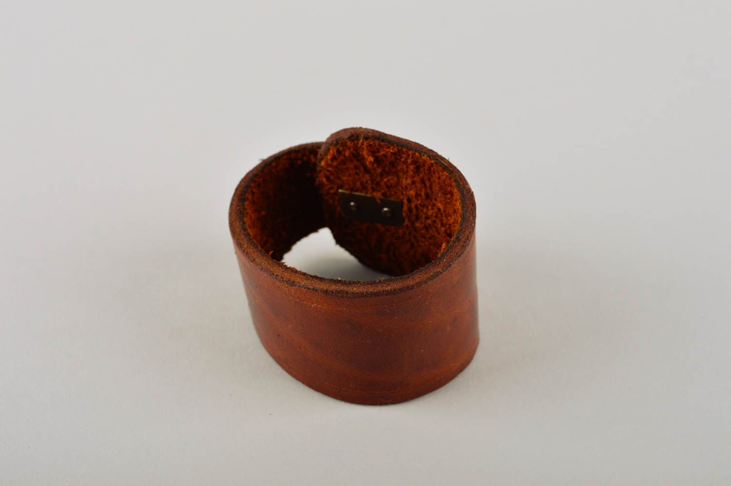 Pulsera original hecha a mano de color marrón accesorio de moda bisutería fina foto 3