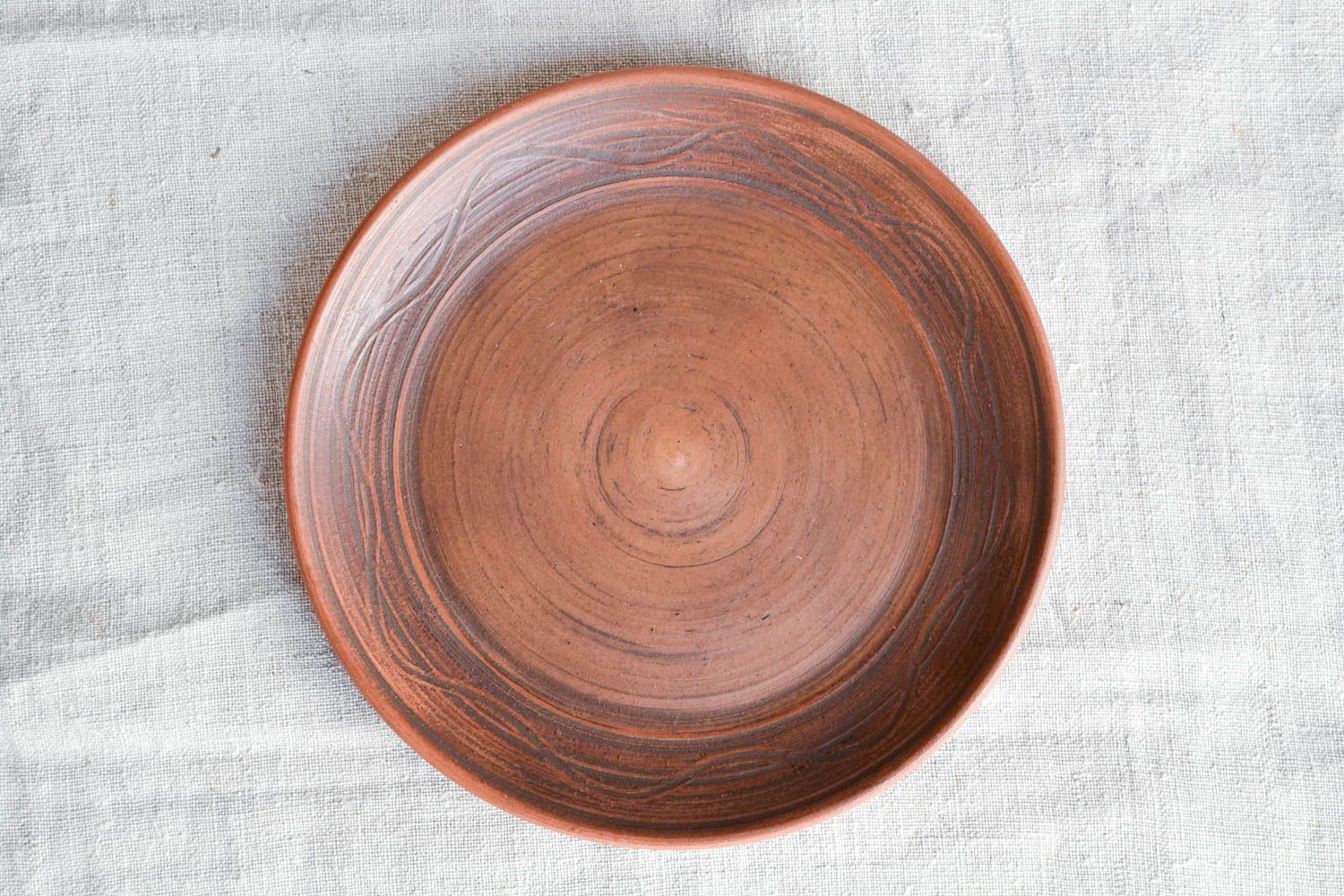 Керамическая тарелка ручной работы глиняная посуда тарелка керамическая посуда фото 3