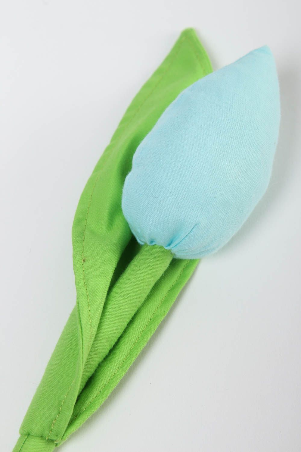Flor para decorar artesanal regalo para mujer elemento decorativo Tulipán azul foto 3