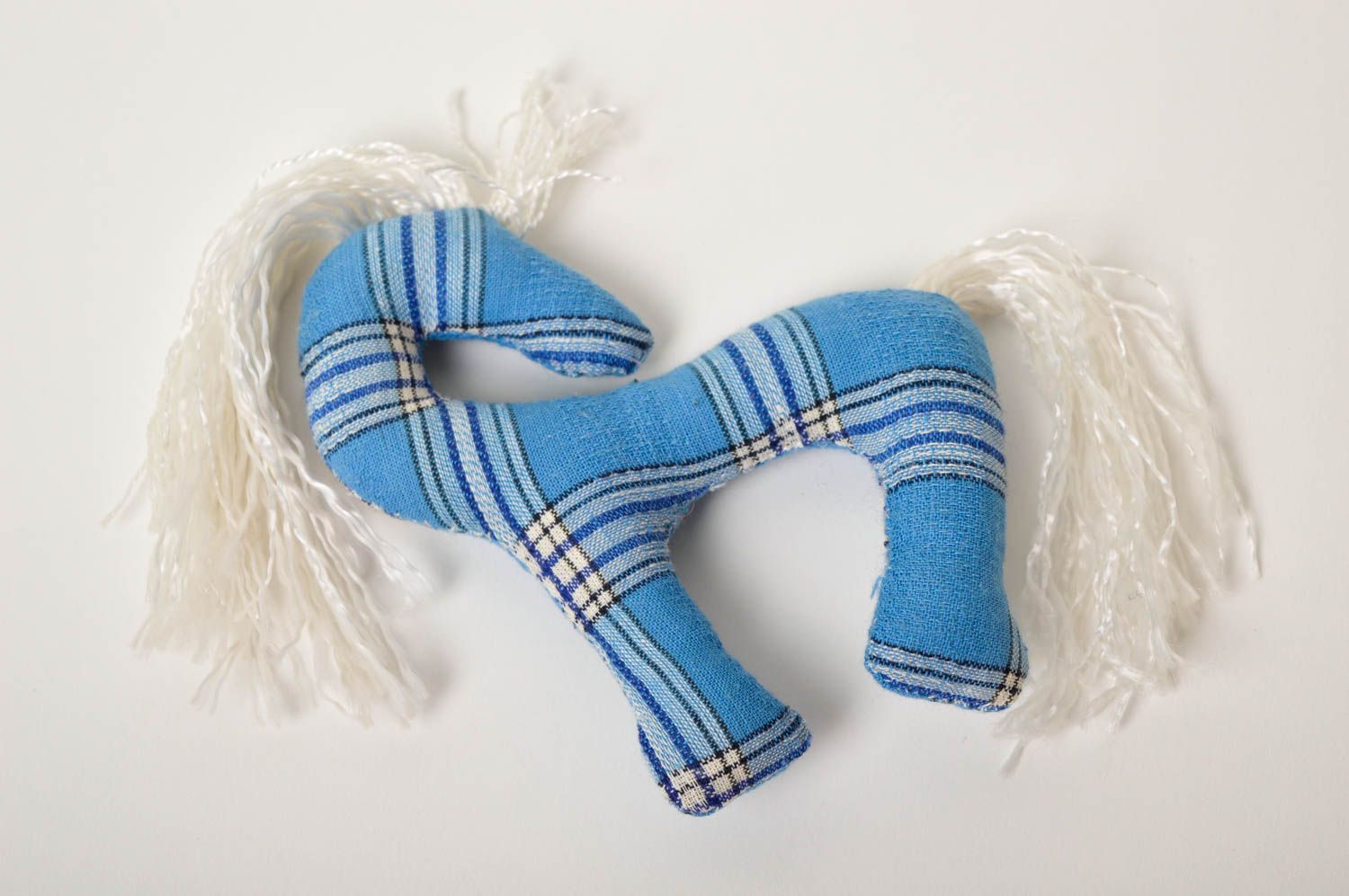 Juguete artesanal de lana natural muñeco de peluche regalo original Caballito foto 3