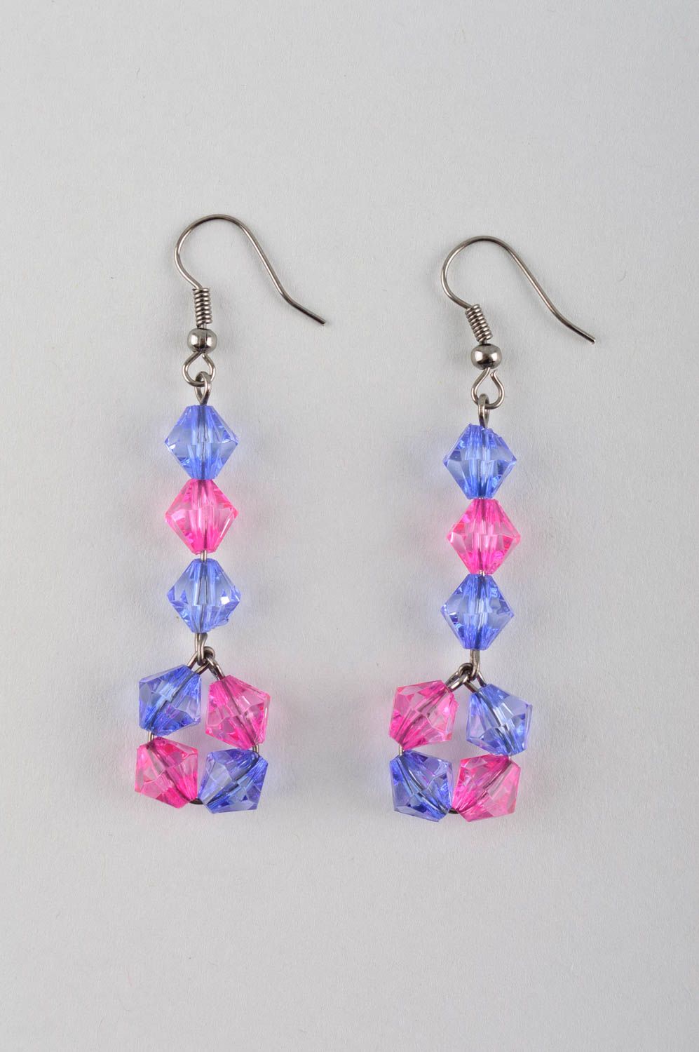Handmade earrings womens earrings designer accessories crystal jewelry photo 3