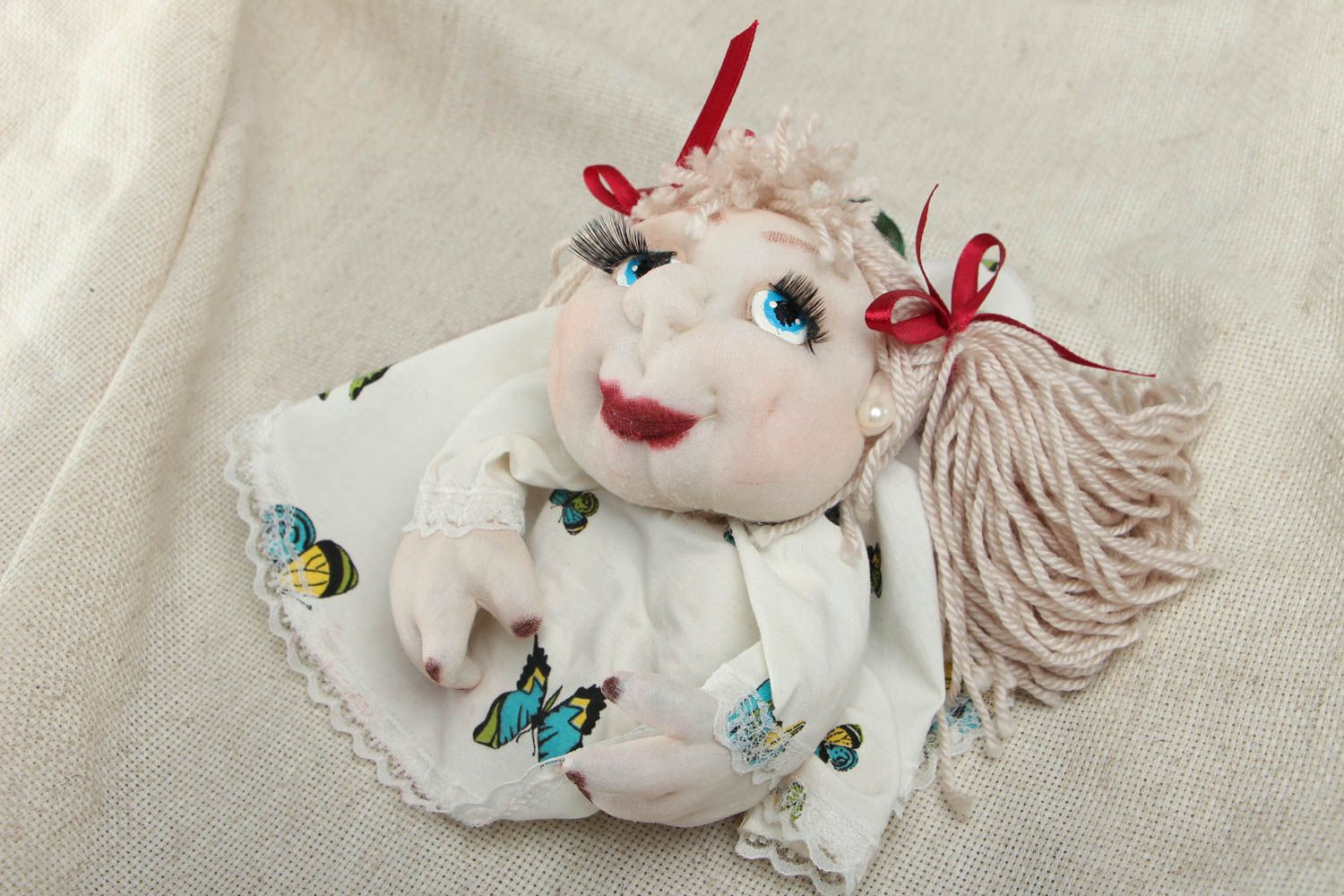 Doudou poupée décoratif fait main photo 1