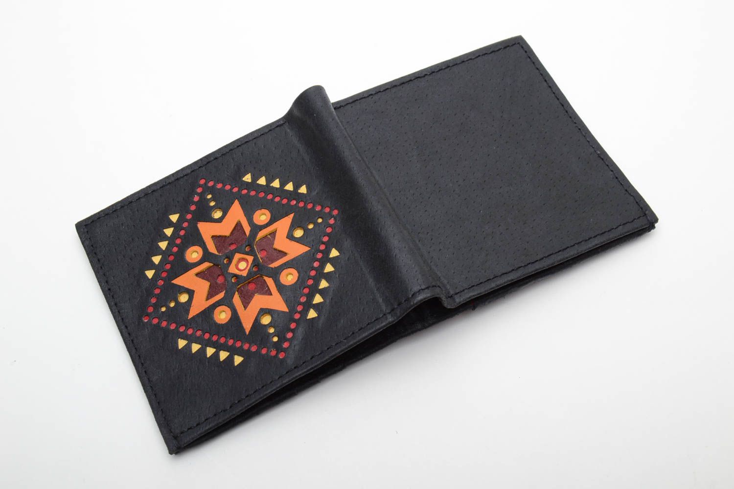 Women's leather wallet with application photo 5