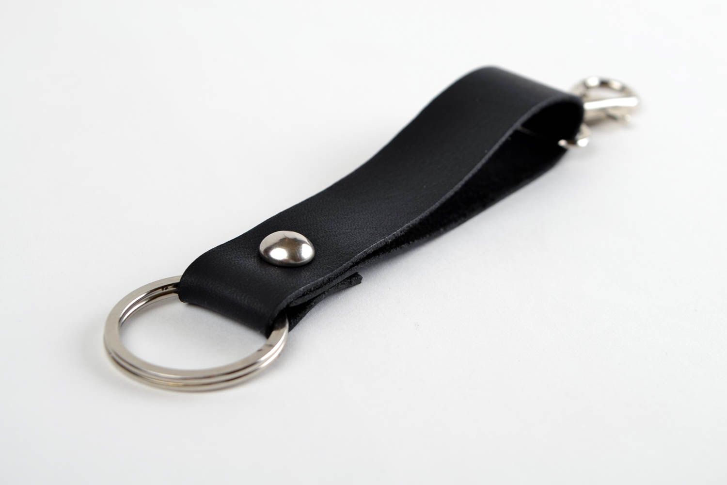 Handmade keychain leather key chain leather key fob leather goods gifts for men photo 3