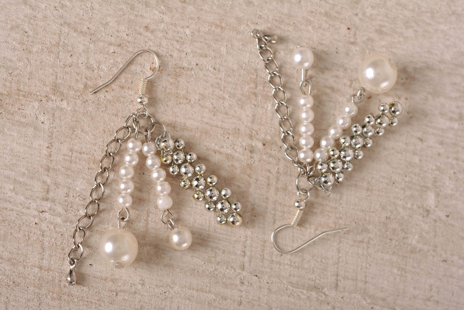 Handmade earrings designer accessory unusual gift for girls long earrings photo 4