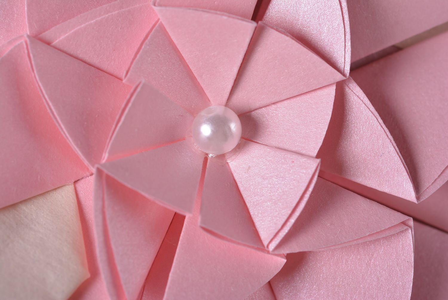 Открытка ручной работы розовая открытка из картона с цветком красивая открытка фото 2