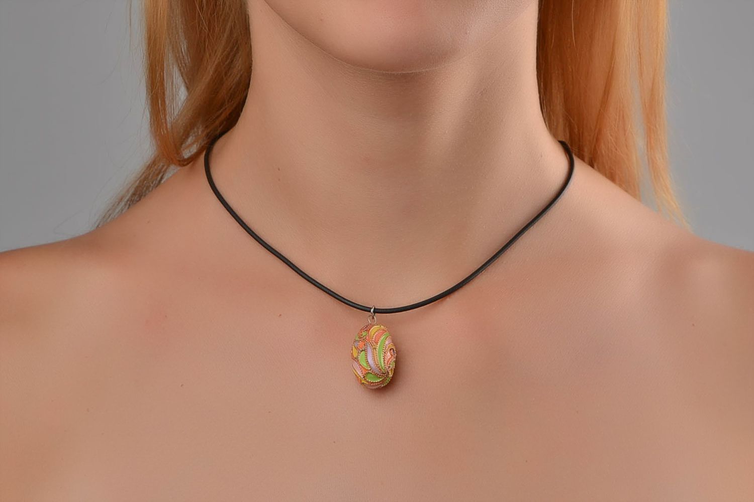 Wooden jewelry handmade pendant necklace designer jewelry women accessories photo 1