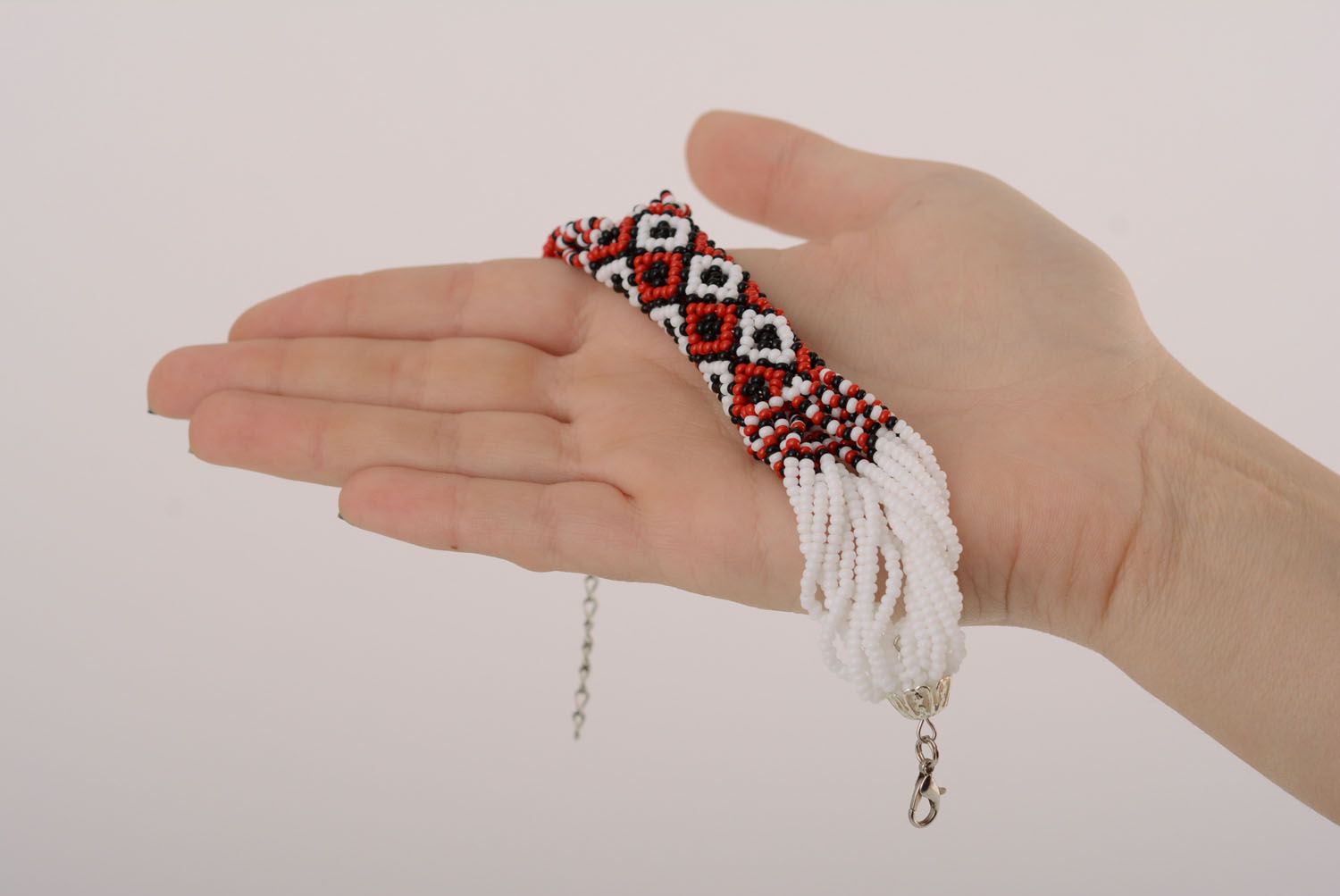 Плетеный браслет женский Этно фото 4