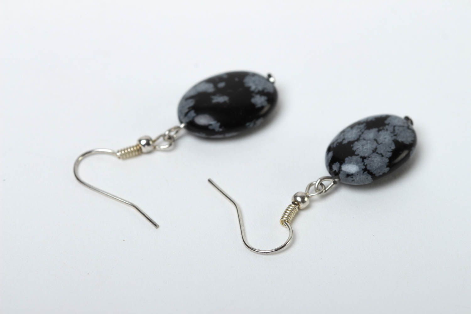 Handmade earrings with natural stones earrings with charms fashion jewelry photo 4