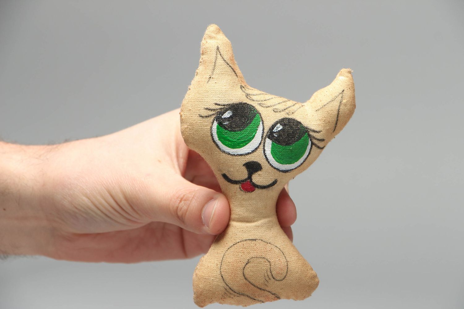 Handmade toy cat photo 3