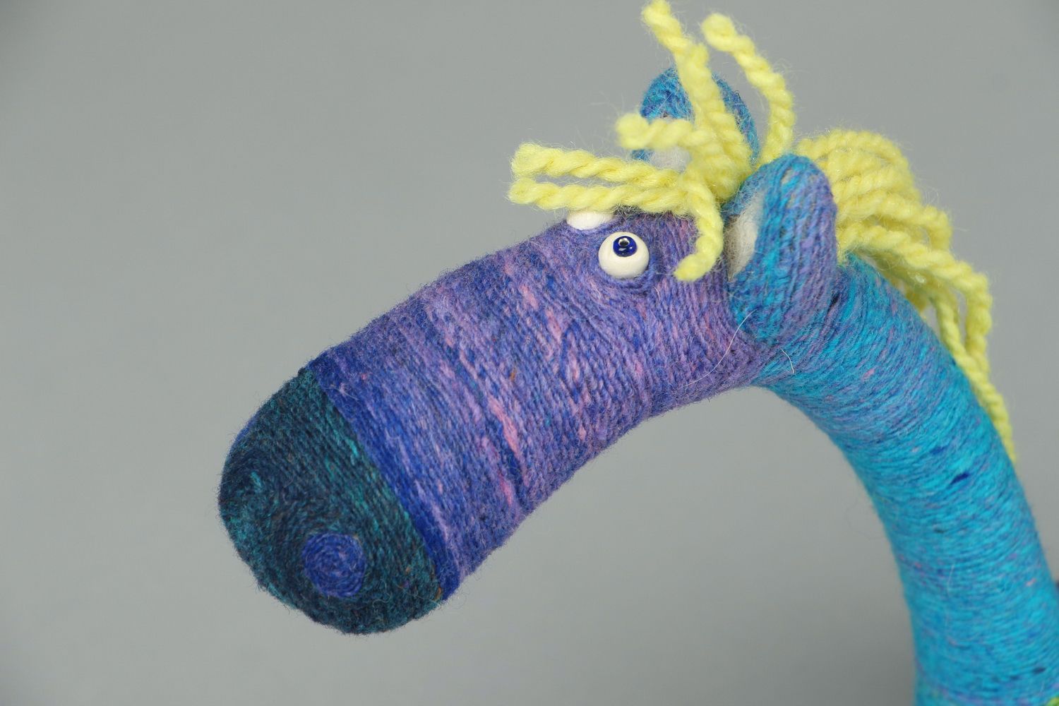 Toy made of felted wool Horse photo 2