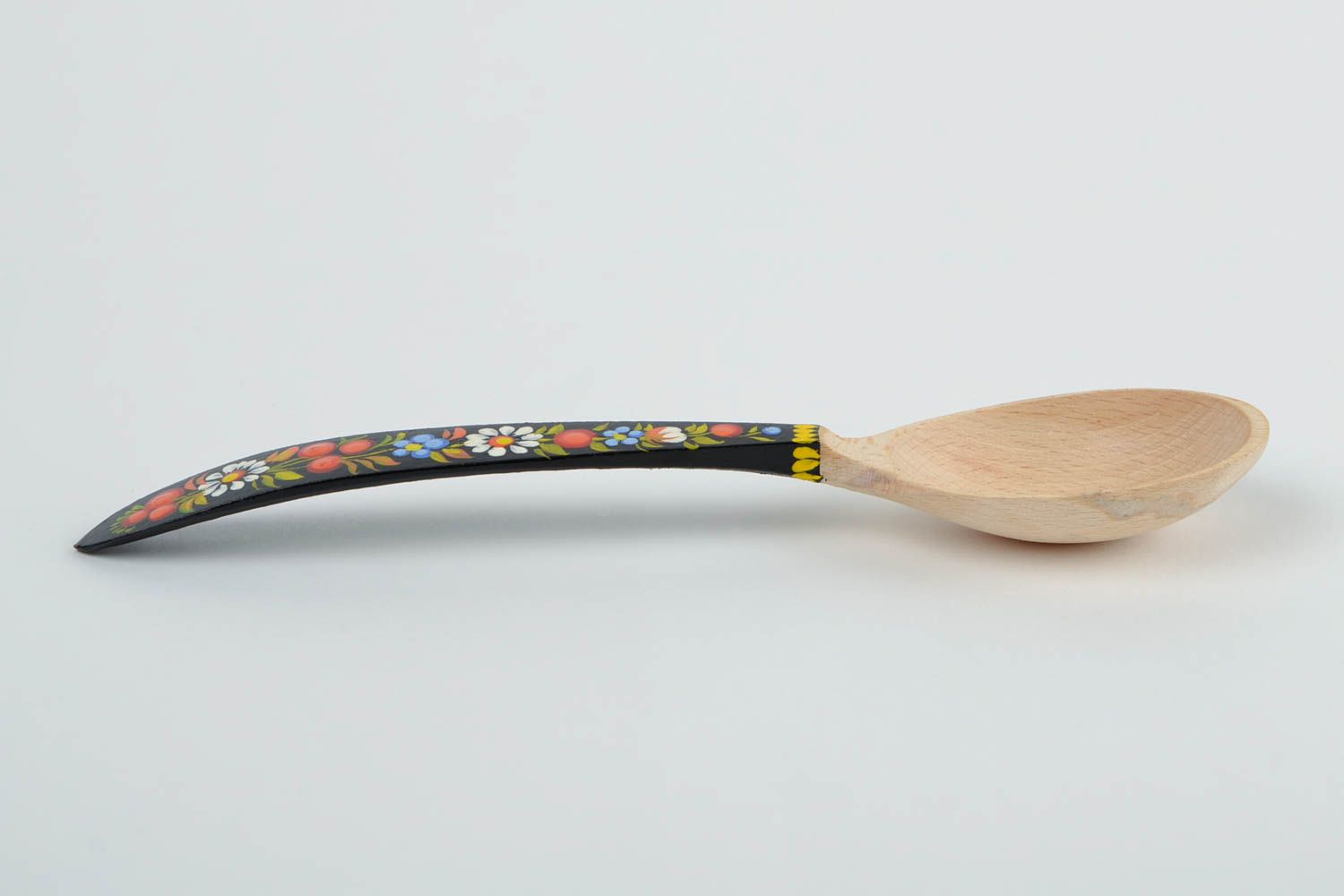 Cucchiaio di legno dipinto fatto a mano attrezzi da cucina stoviglie di legno  foto 4