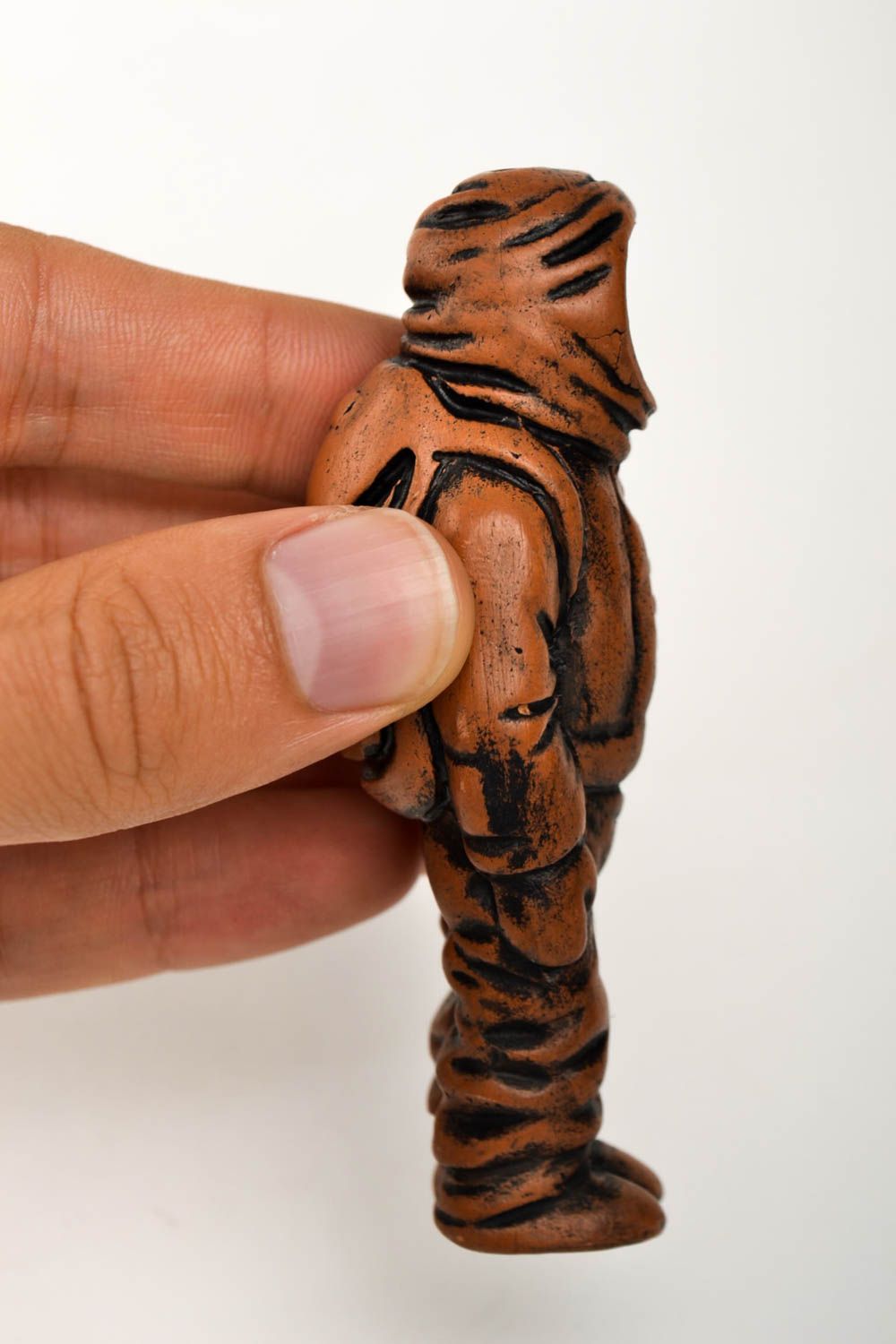 Pipa de barro hecha a mano accesorio para fumador regalo para hombre original foto 2
