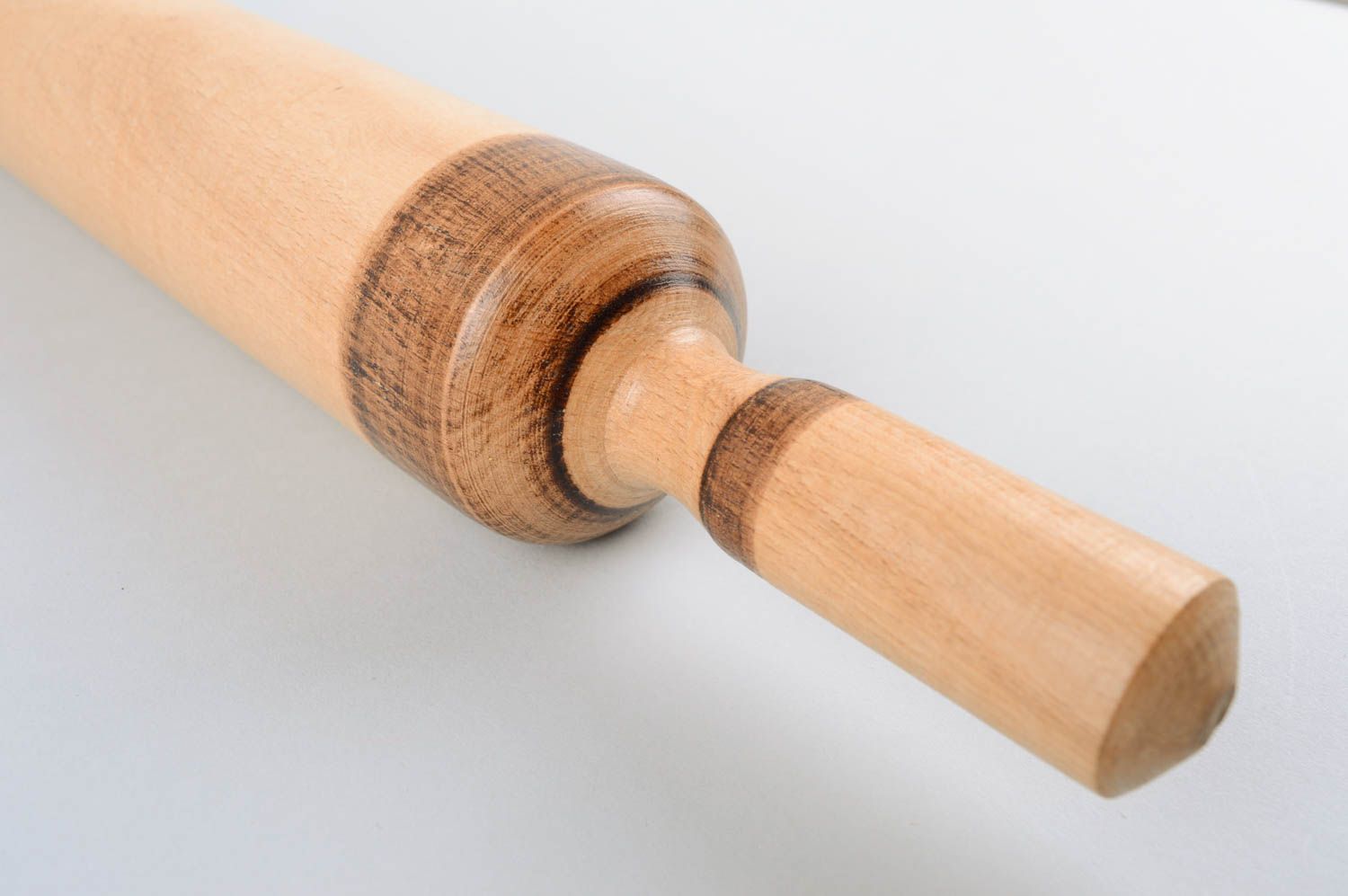Деревянная скалка ручной работы скалка из дерева оригинальный подарок из ореха фото 2
