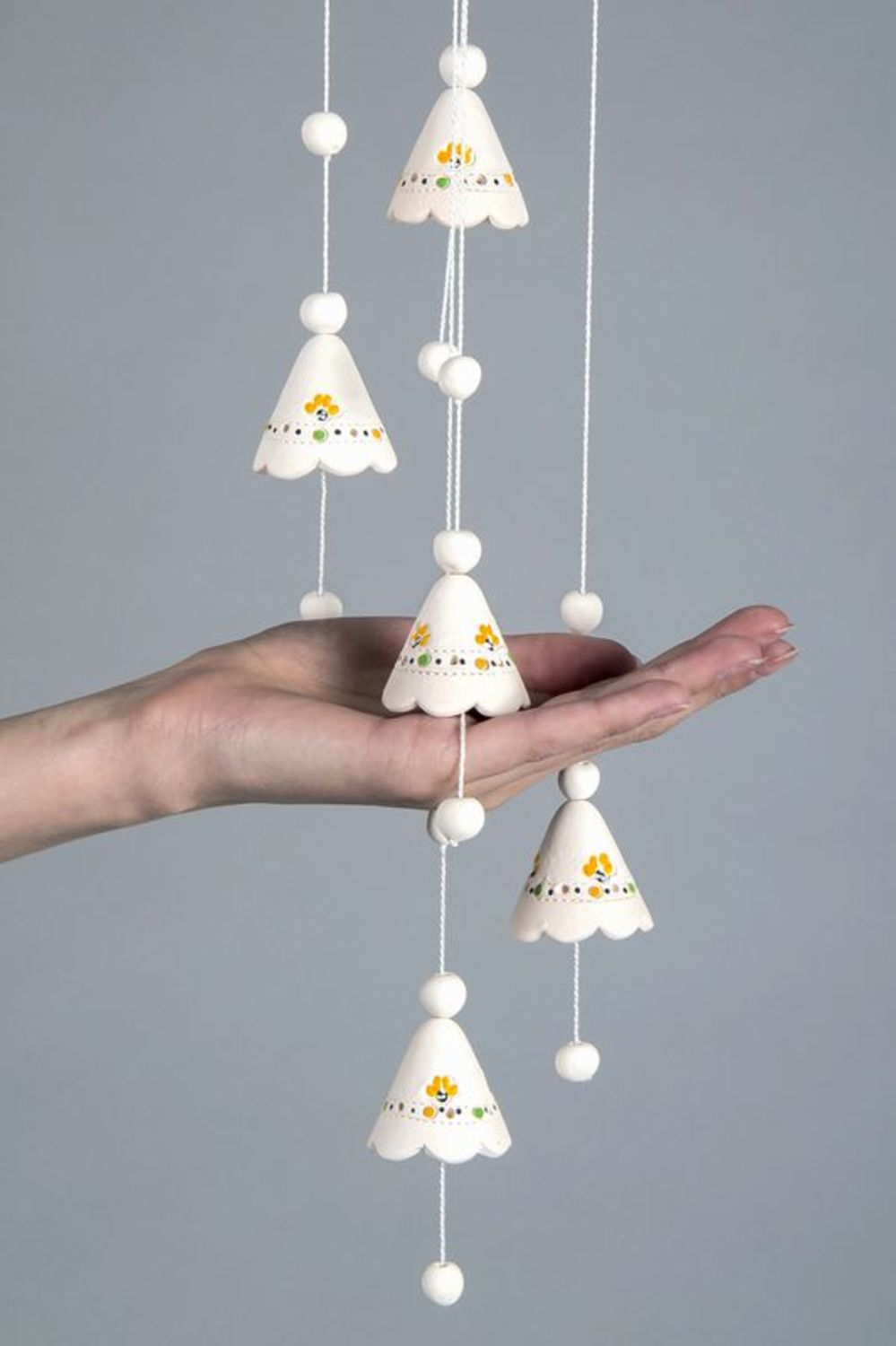 Ceramic hanging bells photo 4