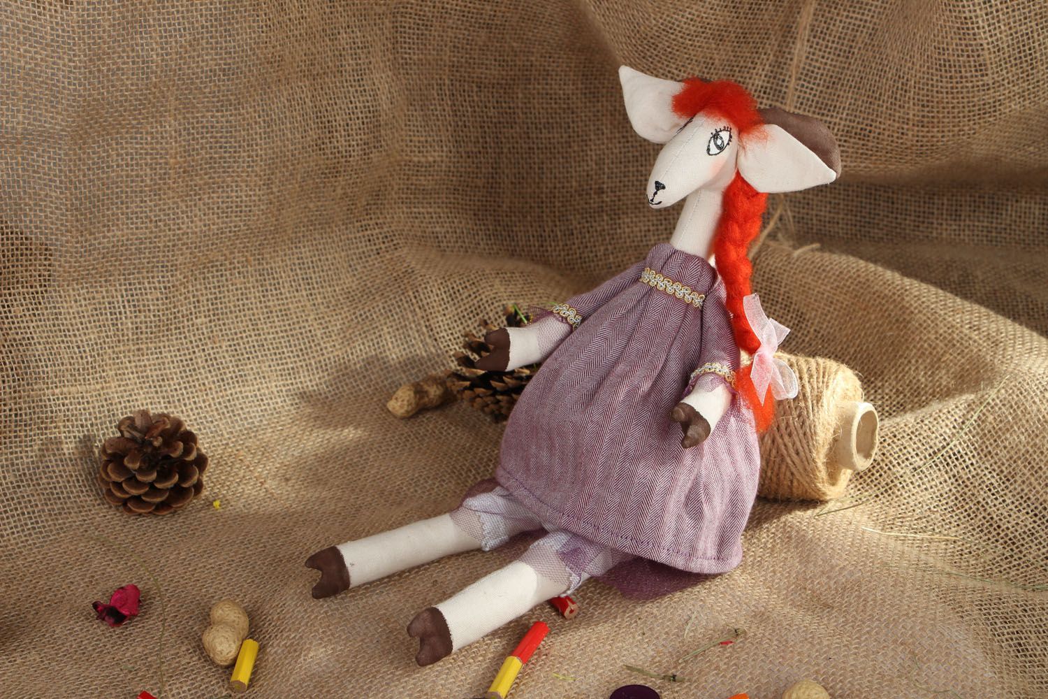 Fabric doll Goat photo 5