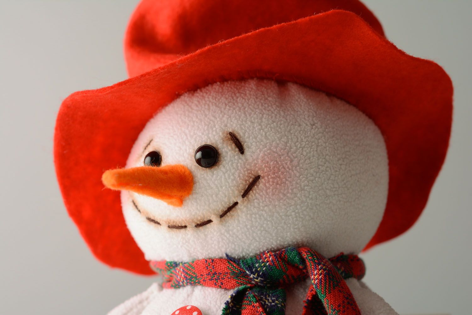 New Year soft toy Snowman photo 2