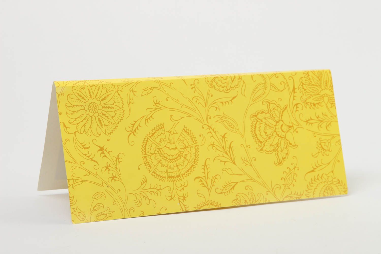 Handmade schöne Grusskarten Scrapbook Karten Papier Karten rechteckig gelb foto 4
