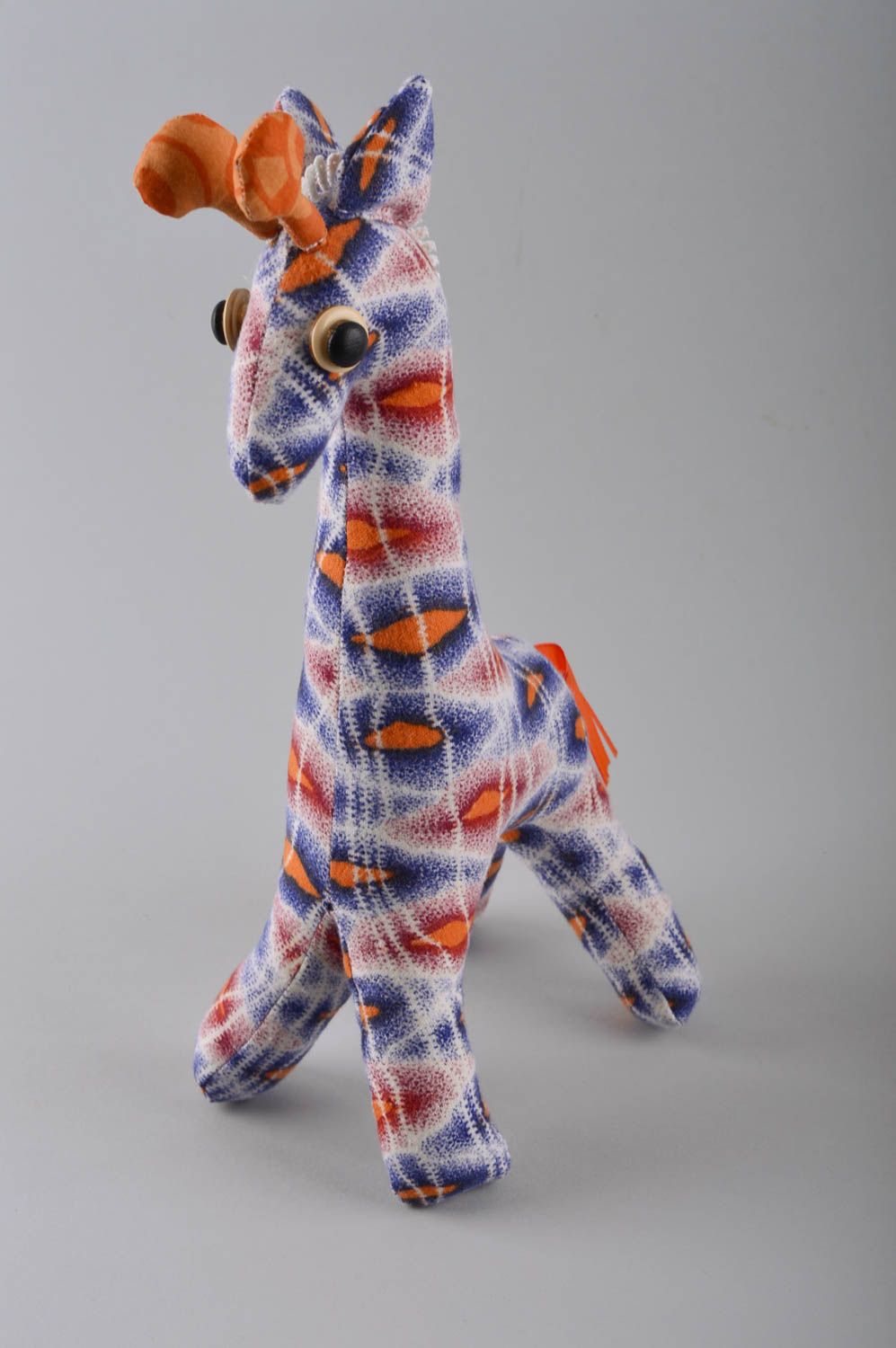 Игрушка жираф ручной работы детская игрушка хлопковая мягкая игрушка авторская фото 4