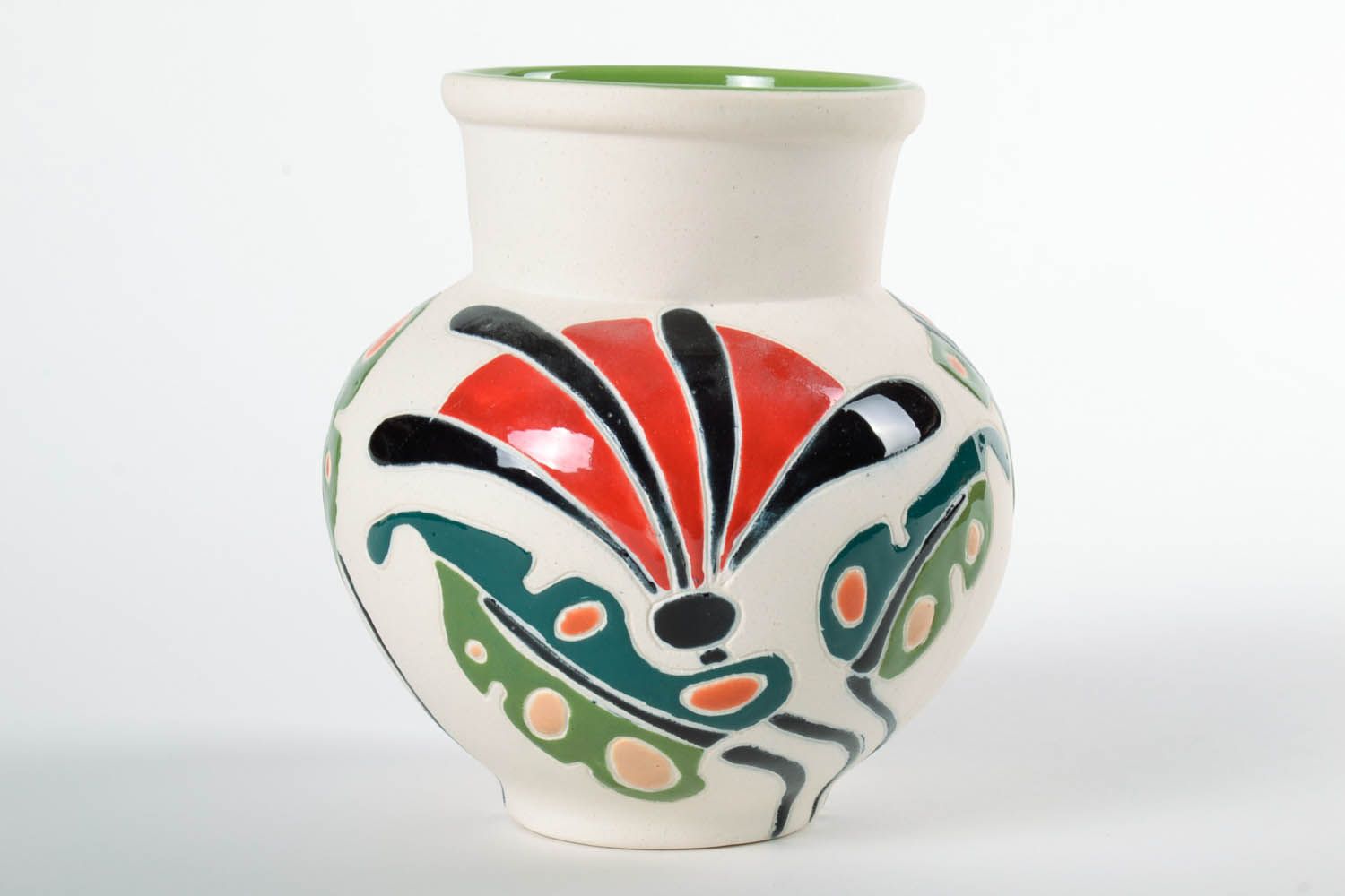 30 oz ceramic glazed milk pitcher in Japanese style 1,4 lb photo 3