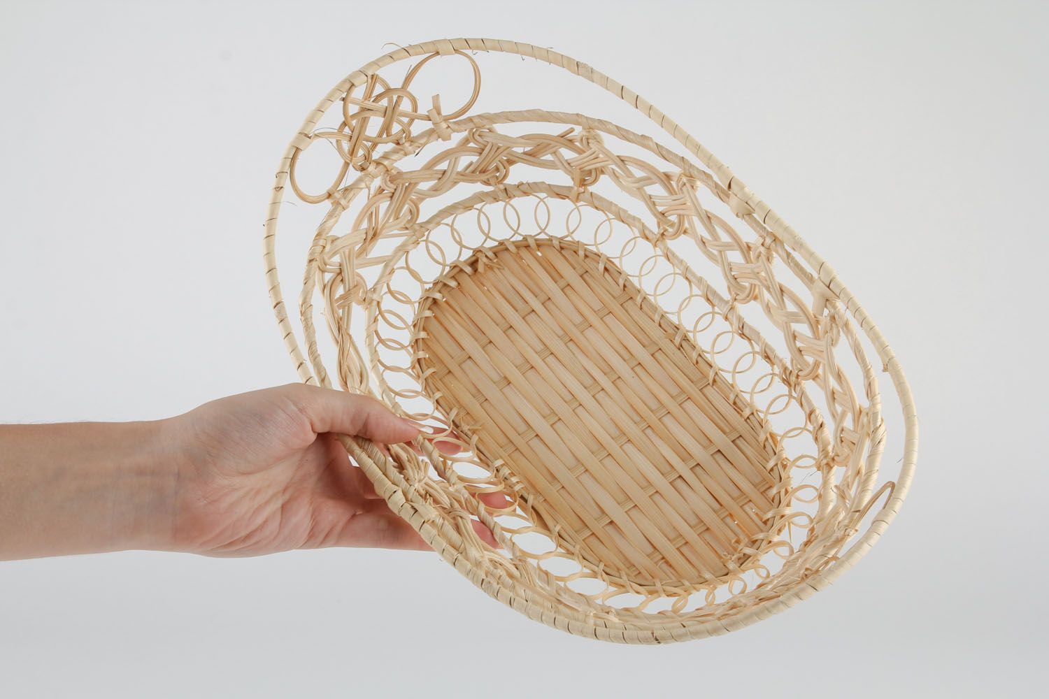 Плетеная корзинка для хлеба фото 4