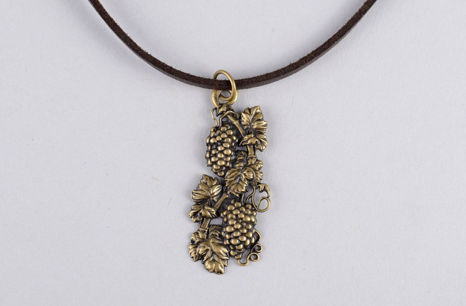 Long necklace handmade pendant necklace bronze jewelry designer accessories photo 5
