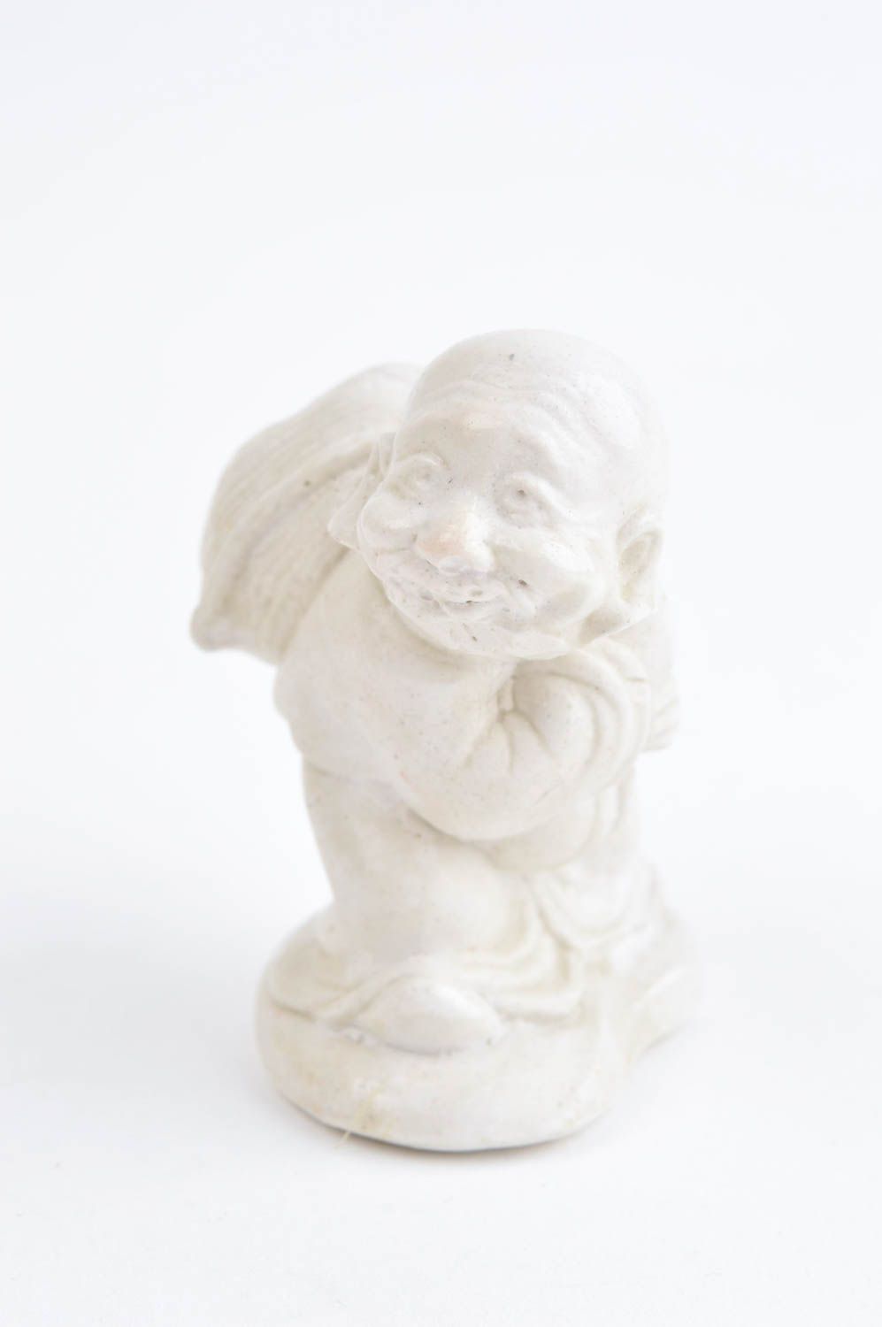 Statuette décorative Figurine fait main en plâtre blanche Déco maison Voleur photo 3