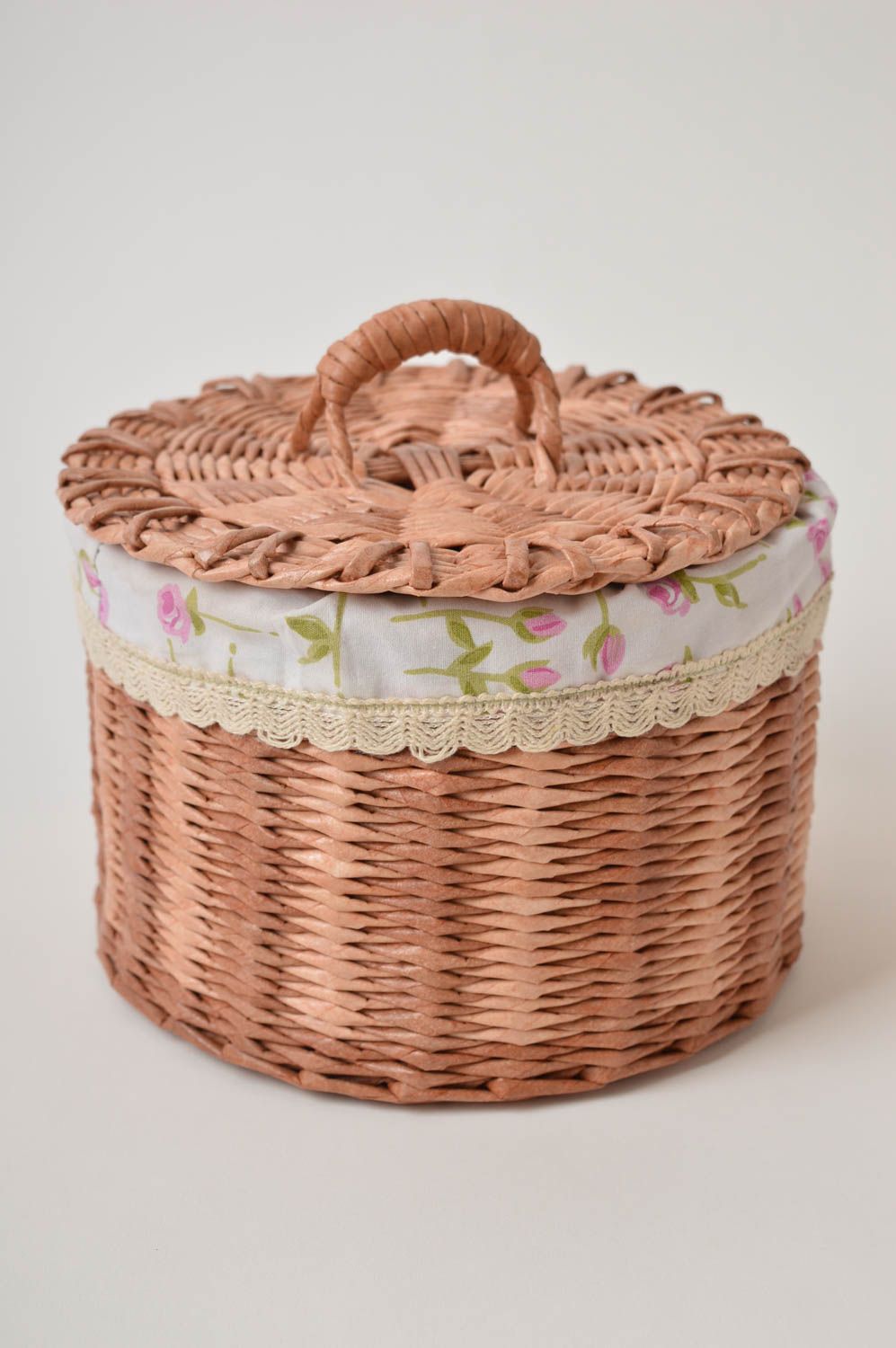 Homemade home decor storage basket paper basket handmade decorations cool gifts photo 3