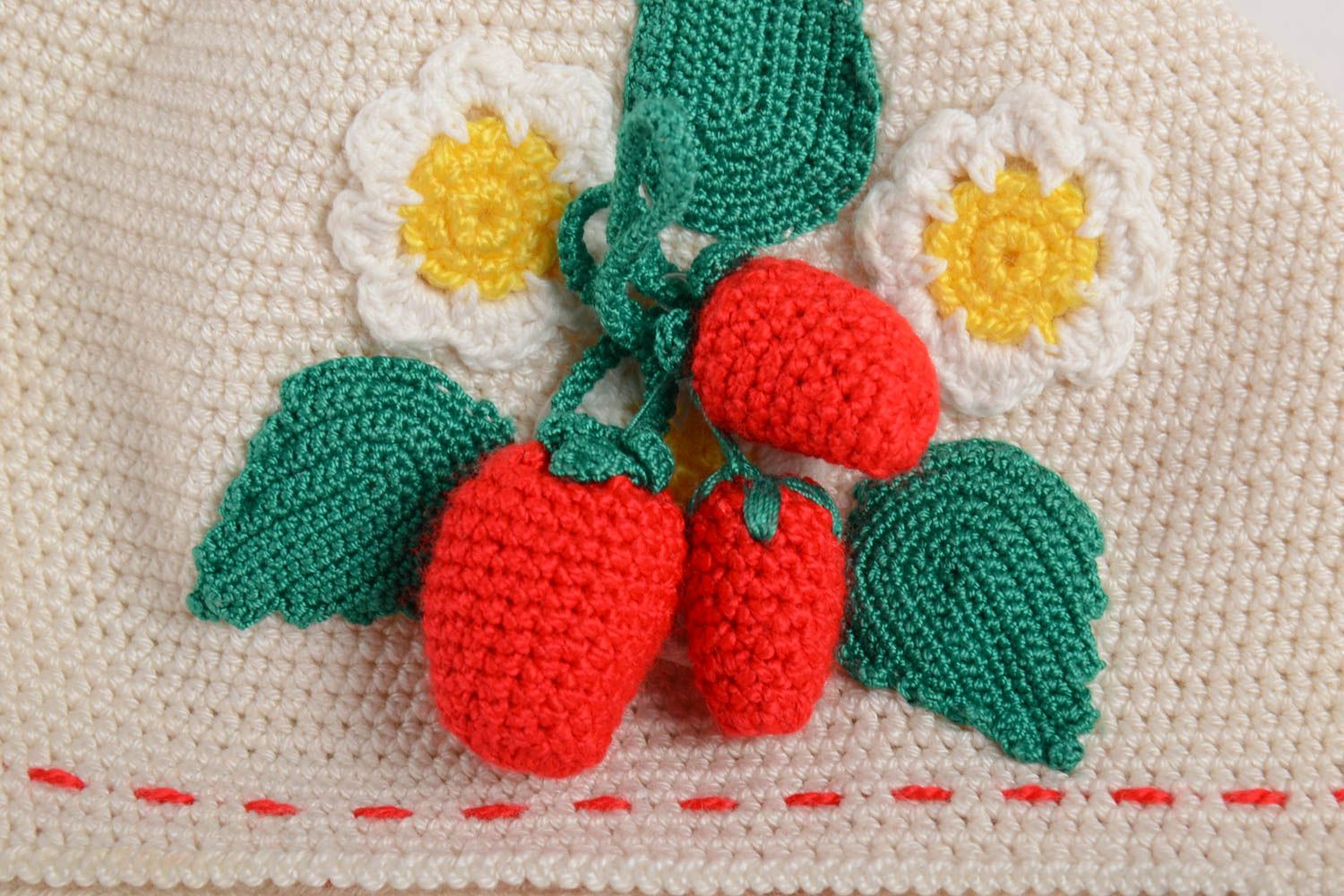 Gorro tejido con flores artesanal prenda para la cabeza accesorio para niña  foto 2